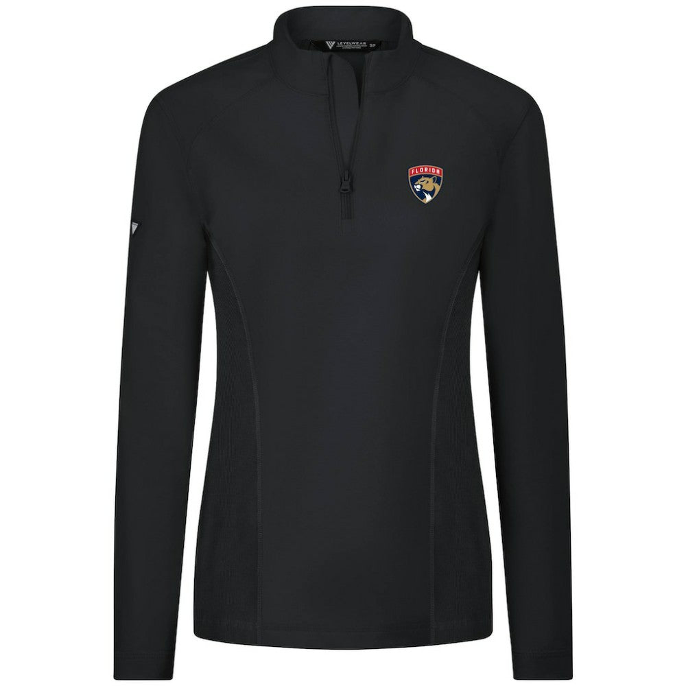 Florida Panthers Levelwear Women's Upright Quarter-Zip Pullover - Black - NHL 203145900