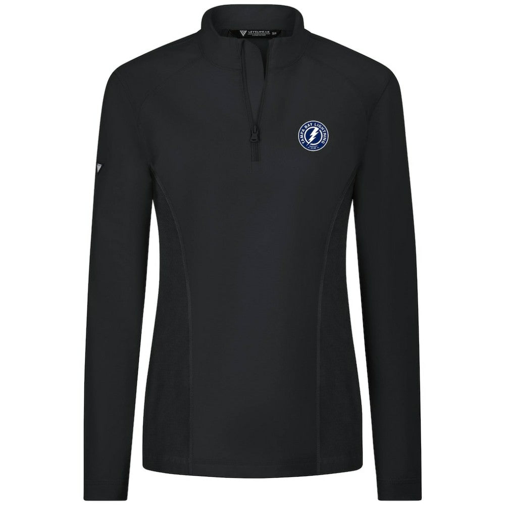 Tampa Bay Lightning Levelwear Women's Upright Quarter-Zip Pullover - Black - NHL 203145903