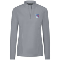 New York Rangers Levelwear Women's Upright Quarter-Zip Pullover - Gray - NHL 203145907