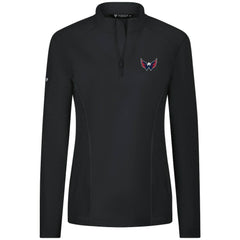 Washington Capitals Levelwear Women's Upright Quarter-Zip Pullover - Black - NHL 203145909