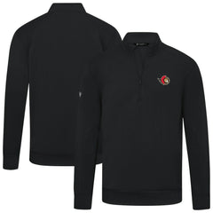 Ottawa Senators Levelwear Upright Tri-Blend Quarter-Zip Pullover - Black - NHL 203145911