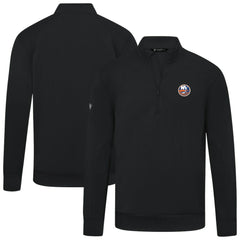 New York Islanders Levelwear Upright Tri-Blend Quarter-Zip Pullover - Black - NHL 203145913