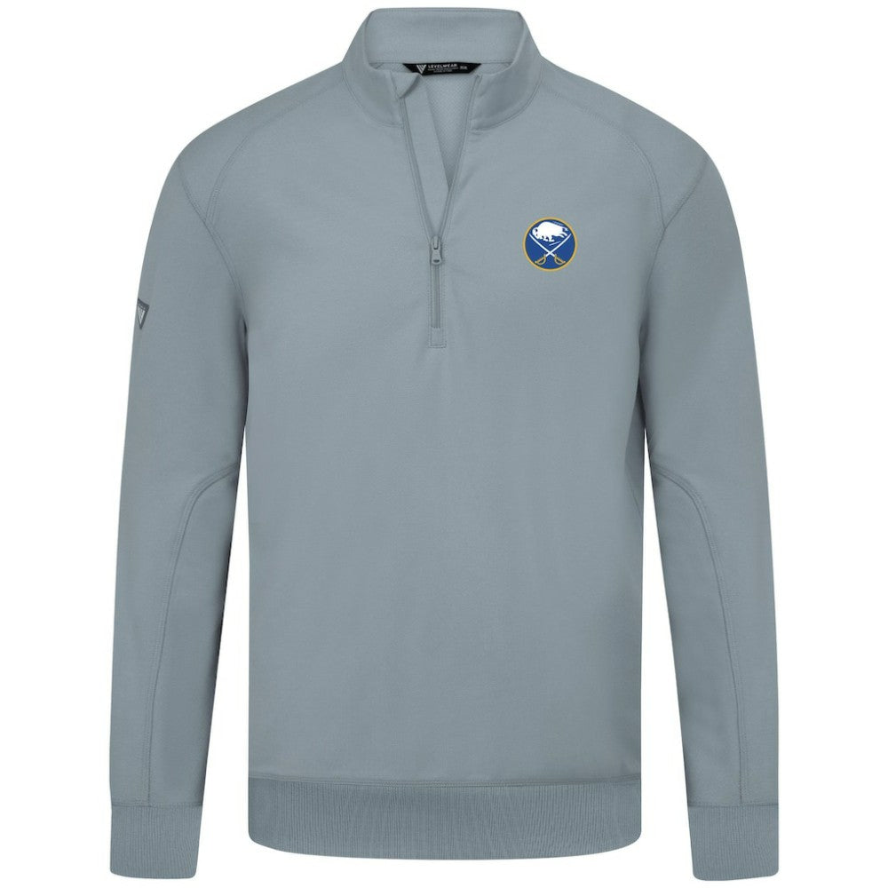Buffalo Sabres Levelwear Upright Tri-Blend Quarter-Zip Pullover - Gray - NHL 203145920