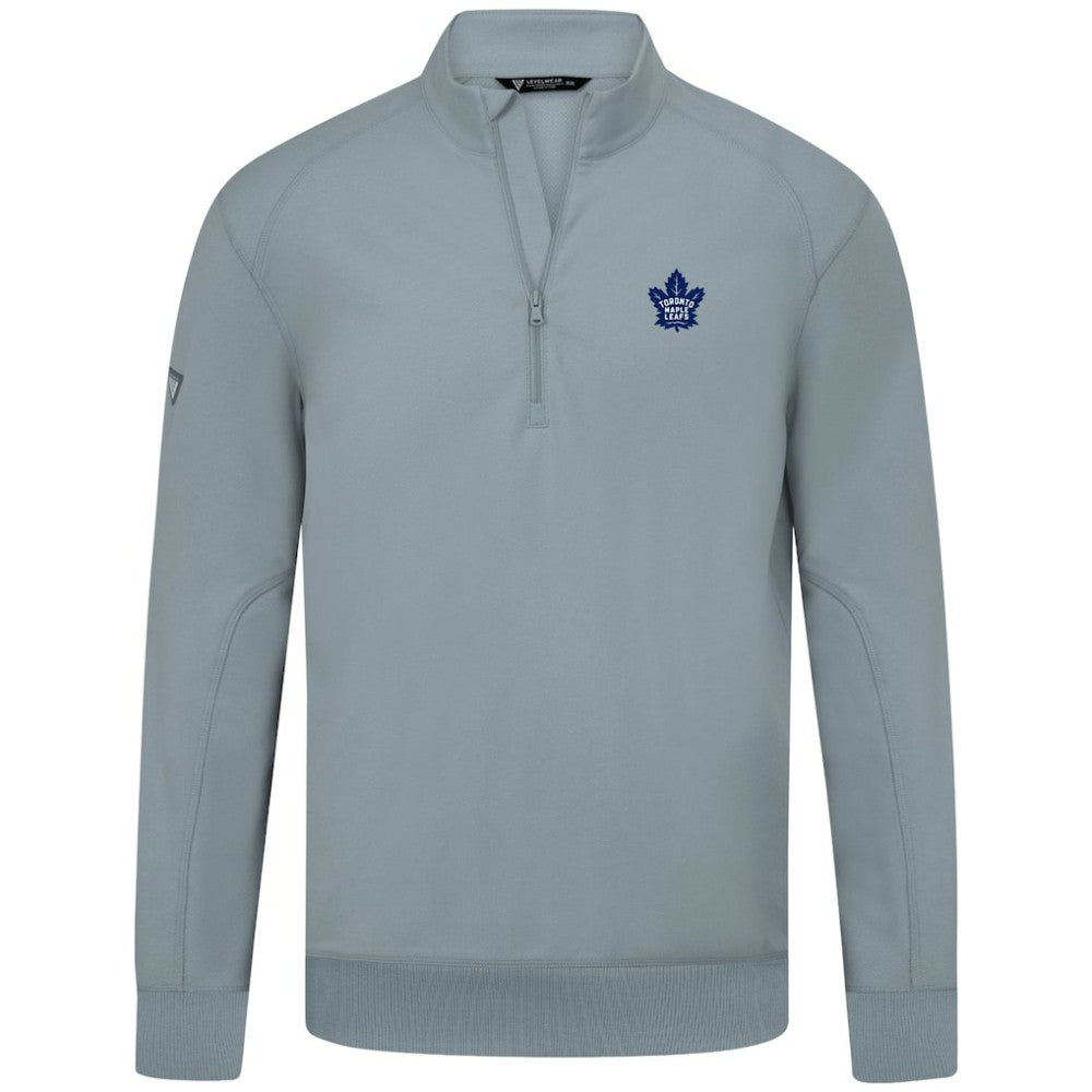 Toronto Maple Leafs Levelwear Upright Tri-Blend Quarter-Zip Pullover - Gray - NHL 203145929