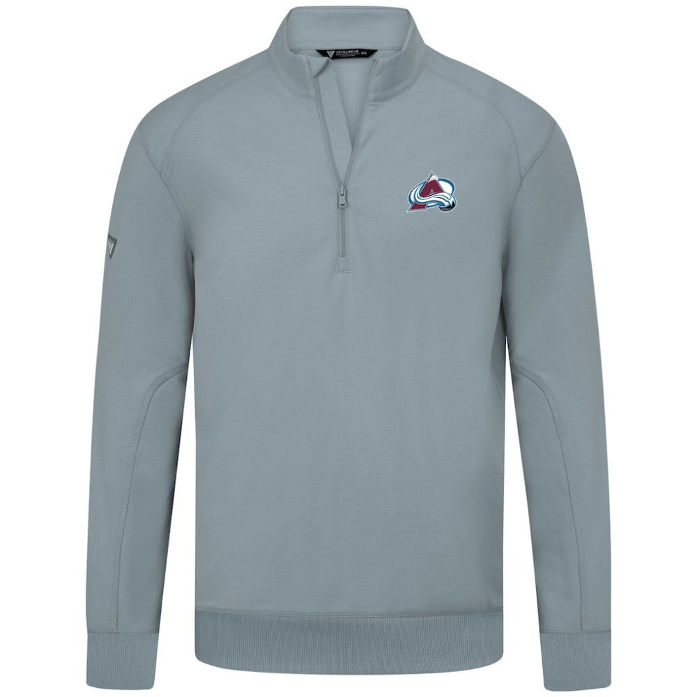 Colorado Avalanche Levelwear Upright Tri-Blend Quarter-Zip Pullover - Gray - NHL 203145943