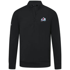 Colorado Avalanche Levelwear Upright Tri-Blend Quarter-Zip Pullover - Black - NHL 203145944