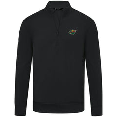 Minnesota Wild Levelwear Upright Tri-Blend Quarter-Zip Pullover - Black - NHL 203145945