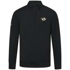 Nashville Predators Levelwear Upright Tri-Blend Quarter-Zip Pullover - Black - NHL 203145950