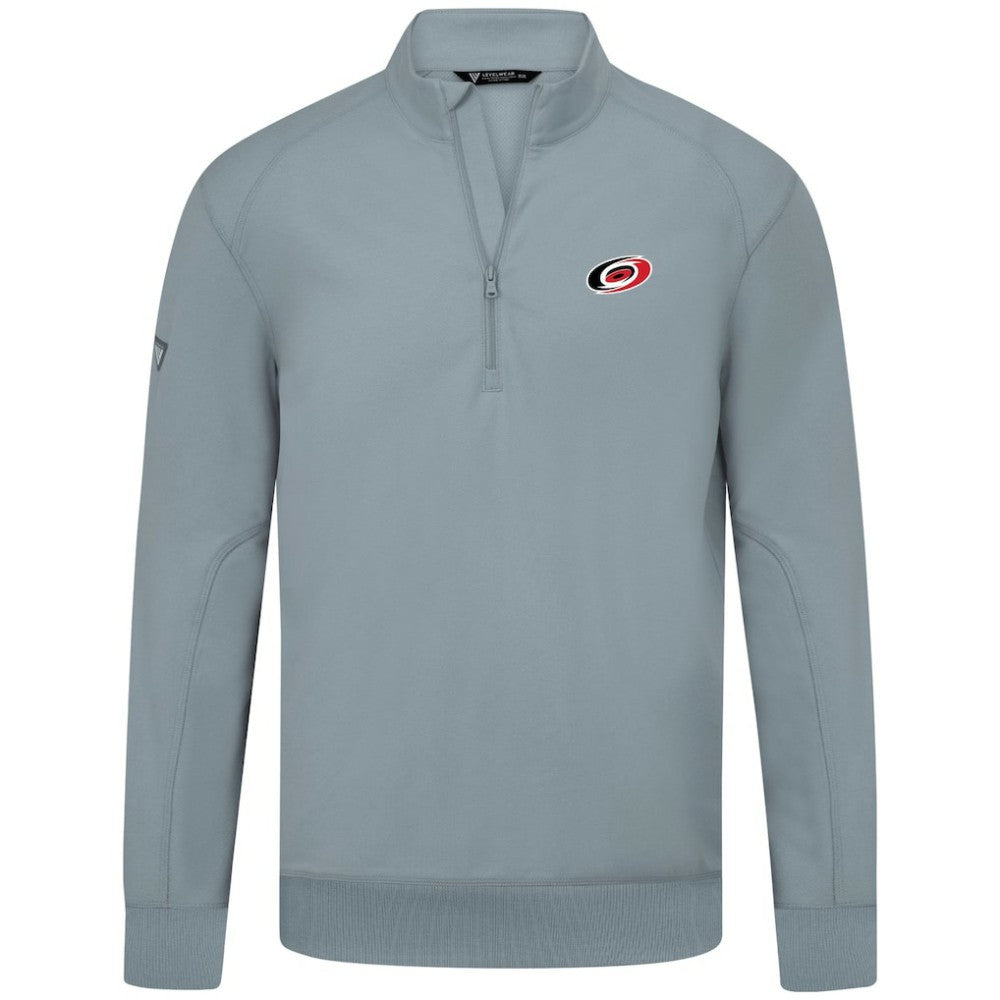 Carolina Hurricanes Levelwear Upright Tri-Blend Quarter-Zip Pullover - Gray - NHL 203145954