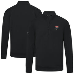 Florida Panthers Levelwear Upright Tri-Blend Quarter-Zip Pullover - Black - NHL 203145956