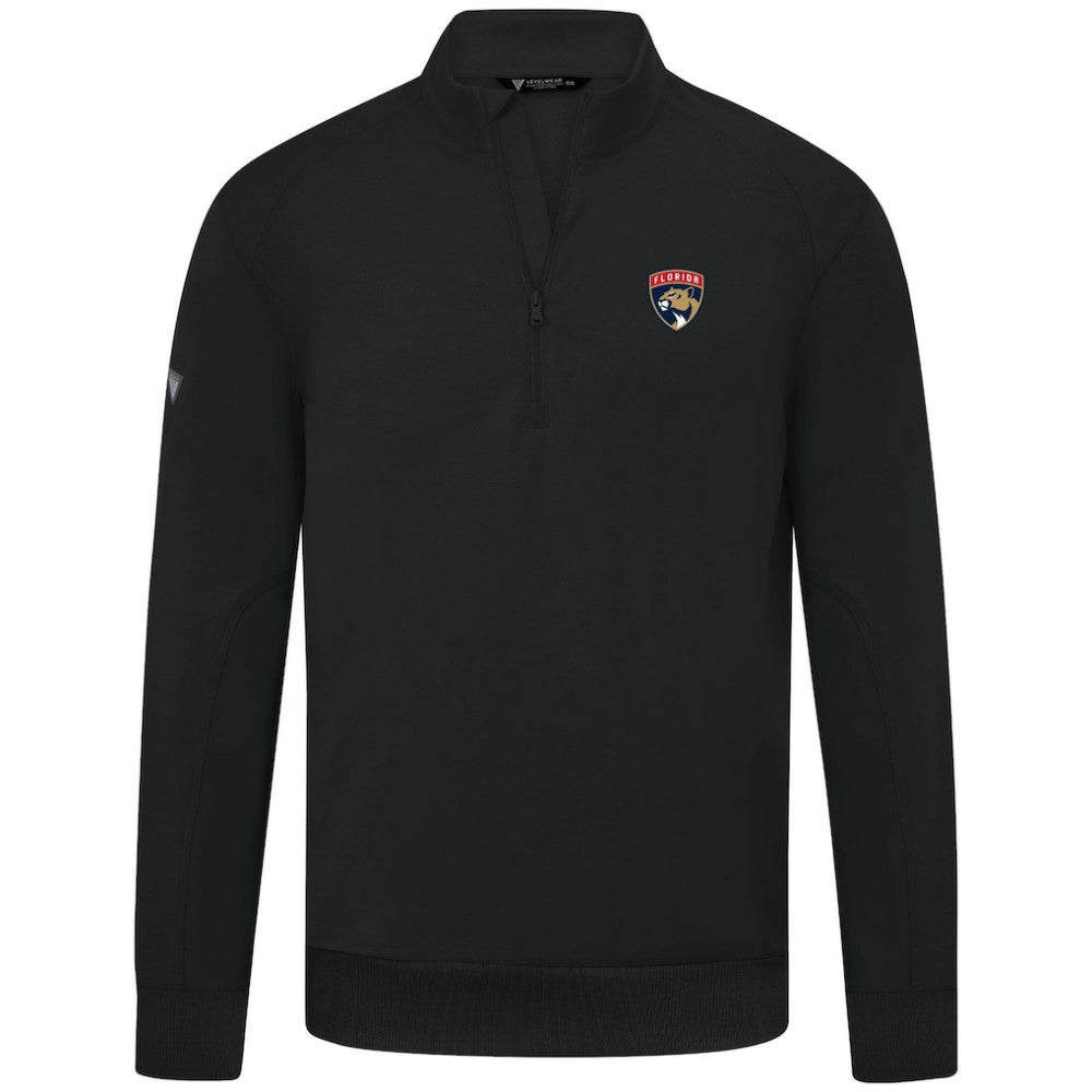 Florida Panthers Levelwear Upright Tri-Blend Quarter-Zip Pullover - Black - NHL 203145956