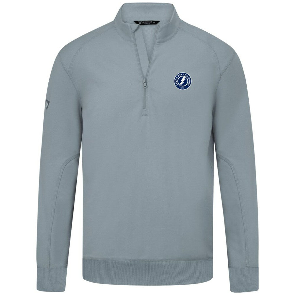 Tampa Bay Lightning Levelwear Upright Tri-Blend Quarter-Zip Pullover - Gray - NHL 203145958