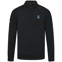 Seattle Kraken Levelwear Upright Tri-Blend Quarter-Zip Pullover - Black - NHL 203145964