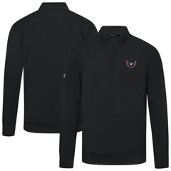 Washington Capitals Levelwear Upright Tri-Blend Quarter-Zip Pullover - Black - NHL 203145965