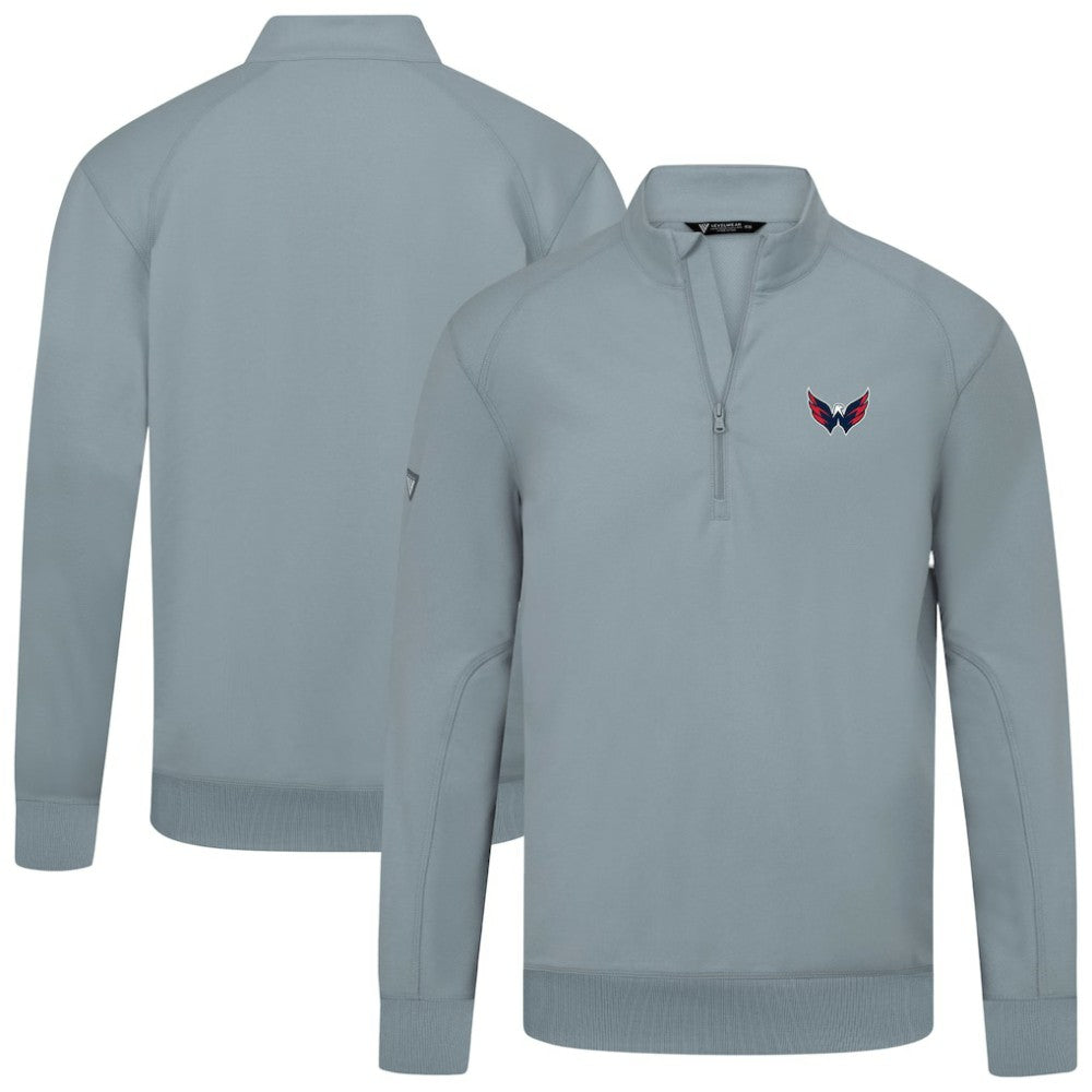 Washington Capitals Levelwear Upright Tri-Blend Quarter-Zip Pullover - Gray - NHL 203145966