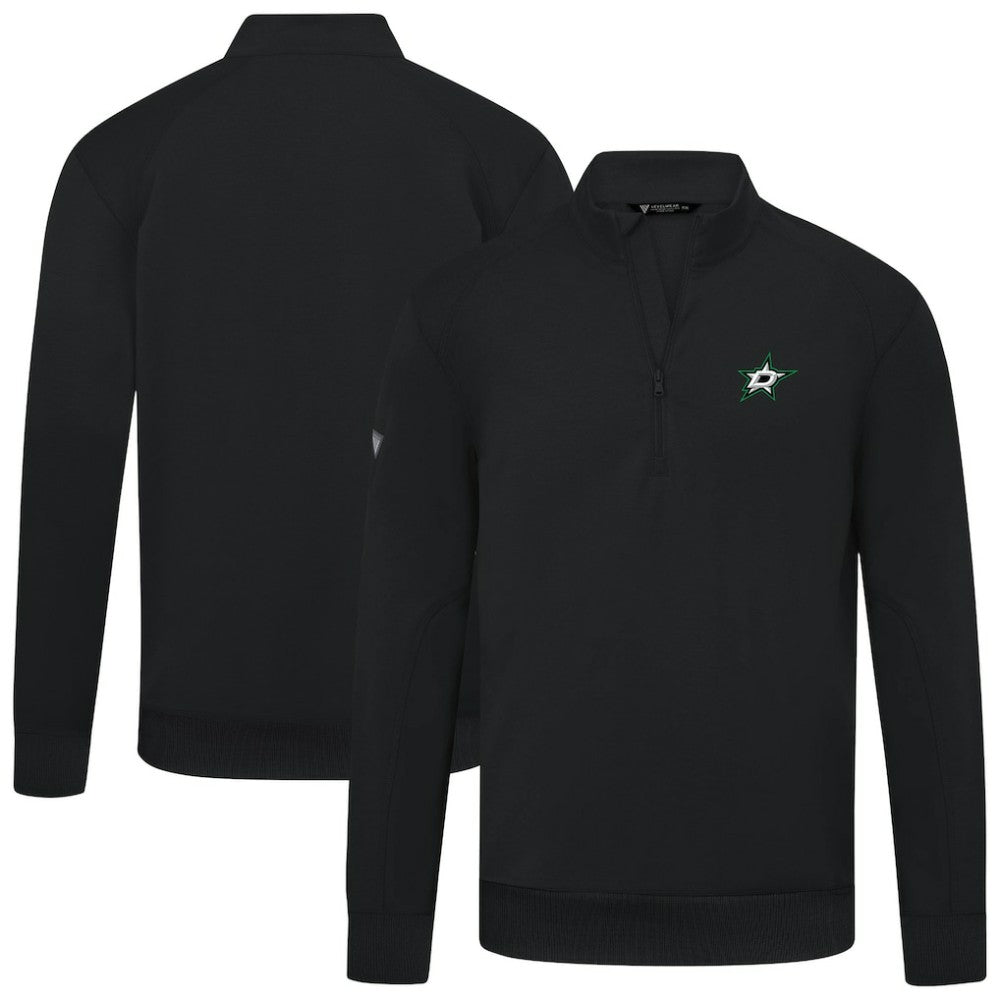 Dallas Stars Levelwear Upright Tri-Blend Quarter-Zip Pullover - Black - NHL 203145968