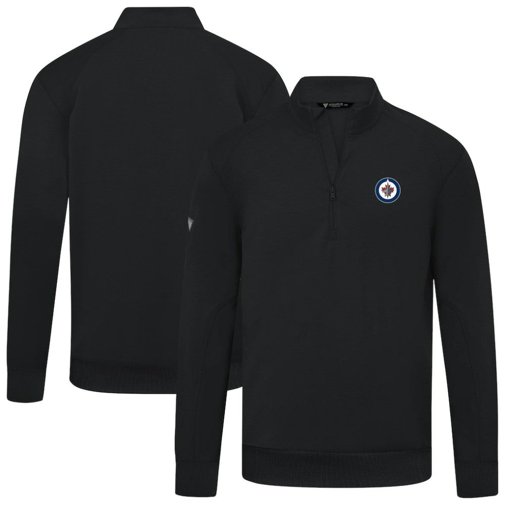 Winnipeg Jets Levelwear Upright Tri-Blend Quarter-Zip Pullover - Black - NHL 203145970