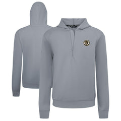 Boston Bruins Levelwear Technic Quarter-Zip Pullover Hoodie - Gray - NHL 203145978