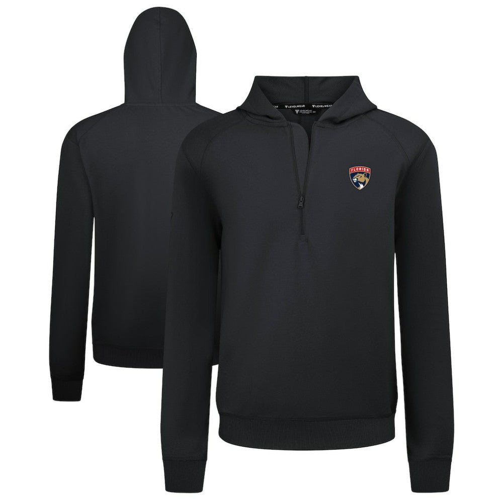 Florida Panthers Levelwear Technic Quarter-Zip Pullover Hoodie - Black - NHL 203146000