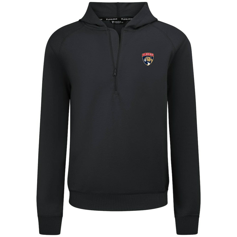 Florida Panthers Levelwear Technic Quarter-Zip Pullover Hoodie - Black - NHL 203146000