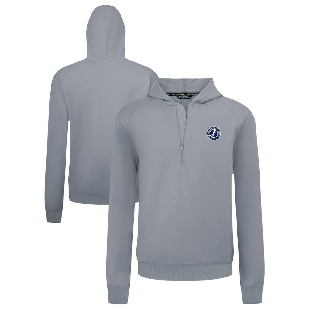 Tampa Bay Lightning Levelwear Technic Quarter-Zip Pullover Hoodie - Gray - NHL 203146002
