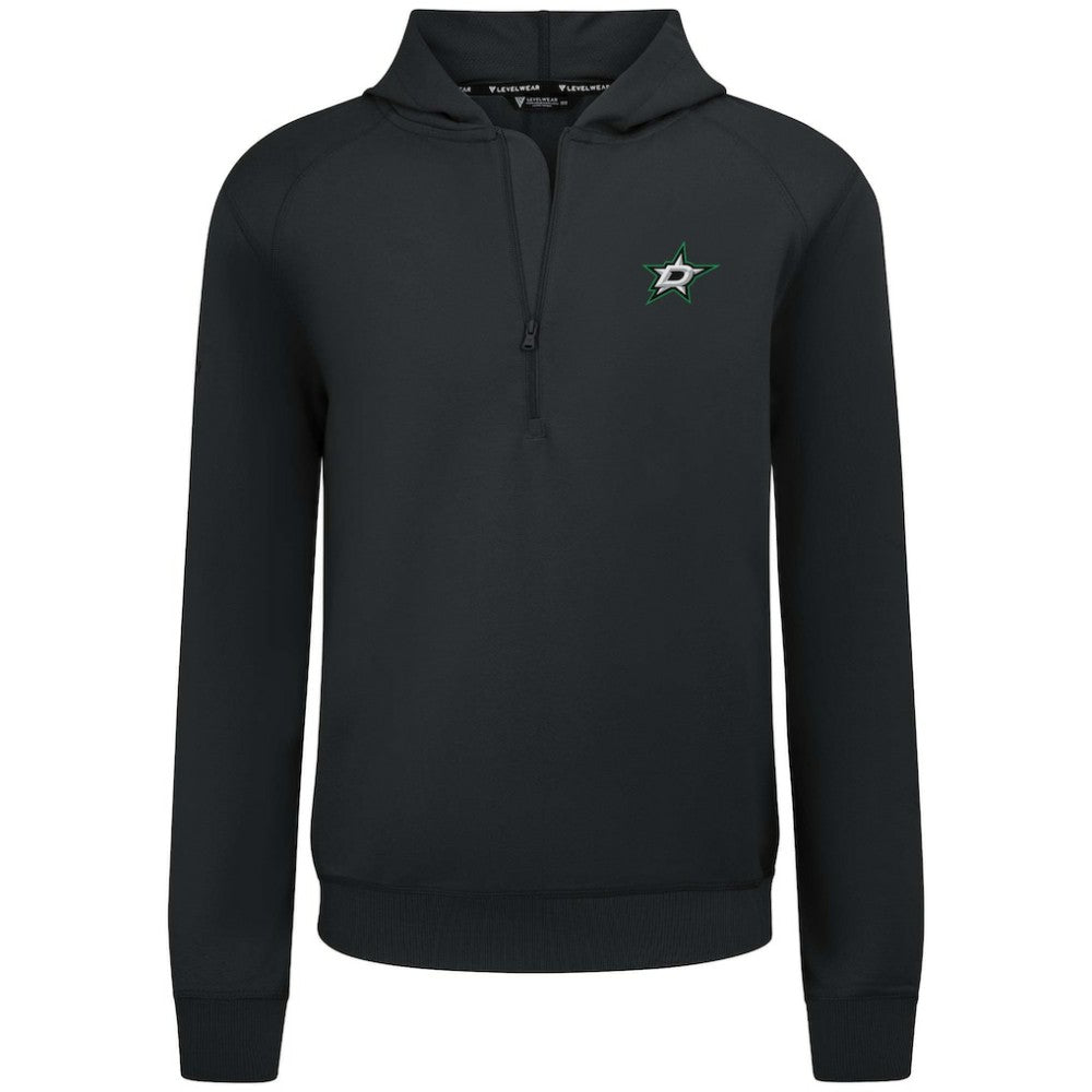Dallas Stars Levelwear Technic Quarter-Zip Pullover Hoodie - Black - NHL 203146005
