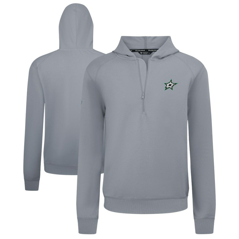 Dallas Stars Levelwear Technic Quarter-Zip Pullover Hoodie - Gray - NHL 203146006