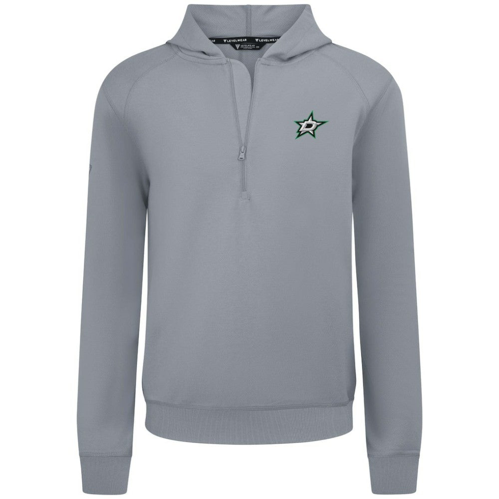 Dallas Stars Levelwear Technic Quarter-Zip Pullover Hoodie - Gray - NHL 203146006