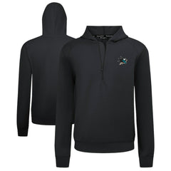 San Jose Sharks Levelwear Technic Quarter-Zip Pullover Hoodie - Black - NHL 203146009