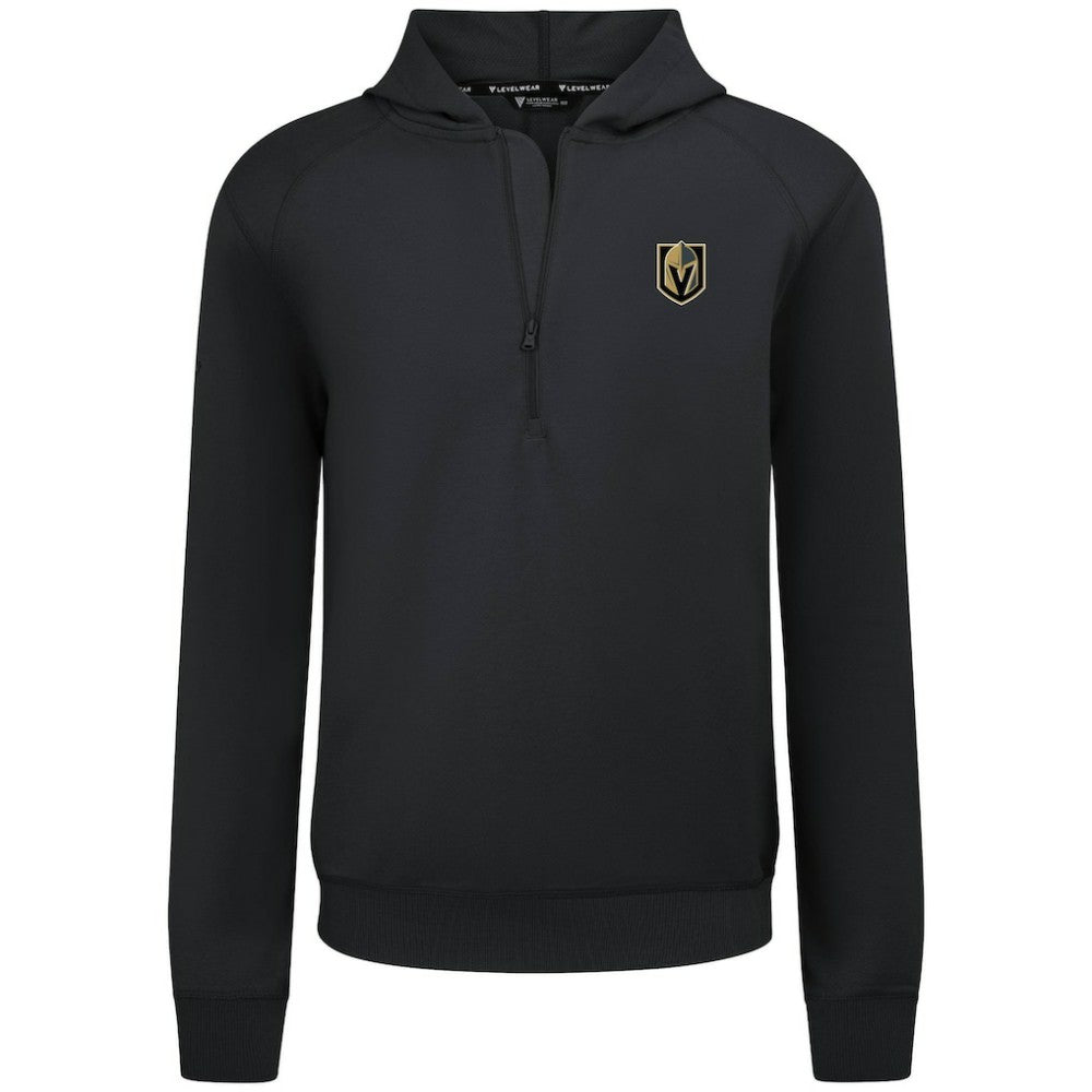 Vegas Golden Knights Levelwear Technic Quarter-Zip Pullover Hoodie - Black - NHL 203146013