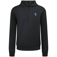 Seattle Kraken Levelwear Technic Quarter-Zip Pullover Hoodie - Black - NHL 203146015