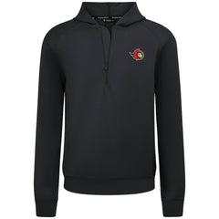 Ottawa Senators Levelwear Technic Quarter-Zip Pullover Hoodie - Black - NHL 203146017