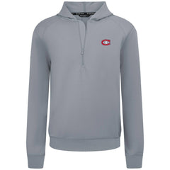 Montreal Canadiens Levelwear Technic Quarter-Zip Pullover Hoodie - Gray - NHL 203146022