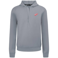 Detroit Red Wings Levelwear Technic Quarter-Zip Pullover Hoodie - Gray - NHL 203146029