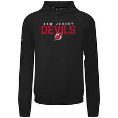 New Jersey Devils Levelwear Mandate Carve Tri-Blend Pullover Hoodie - Black - NHL 203146033