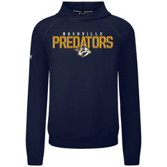 Nashville Predators Levelwear Mandate Carve Tri-Blend Pullover Hoodie - Navy - NHL 203146037