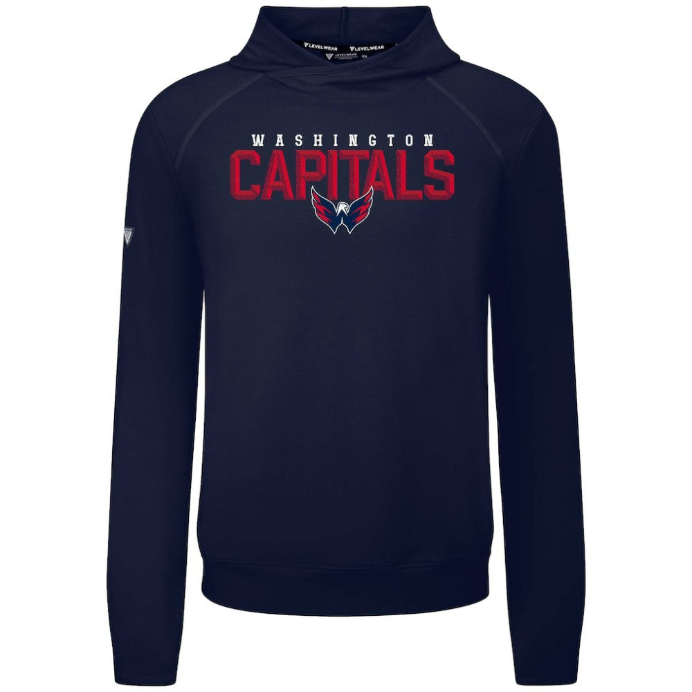 Washington Capitals Levelwear Mandate Carve Tri-Blend Pullover Hoodie - Navy - NHL 203146044