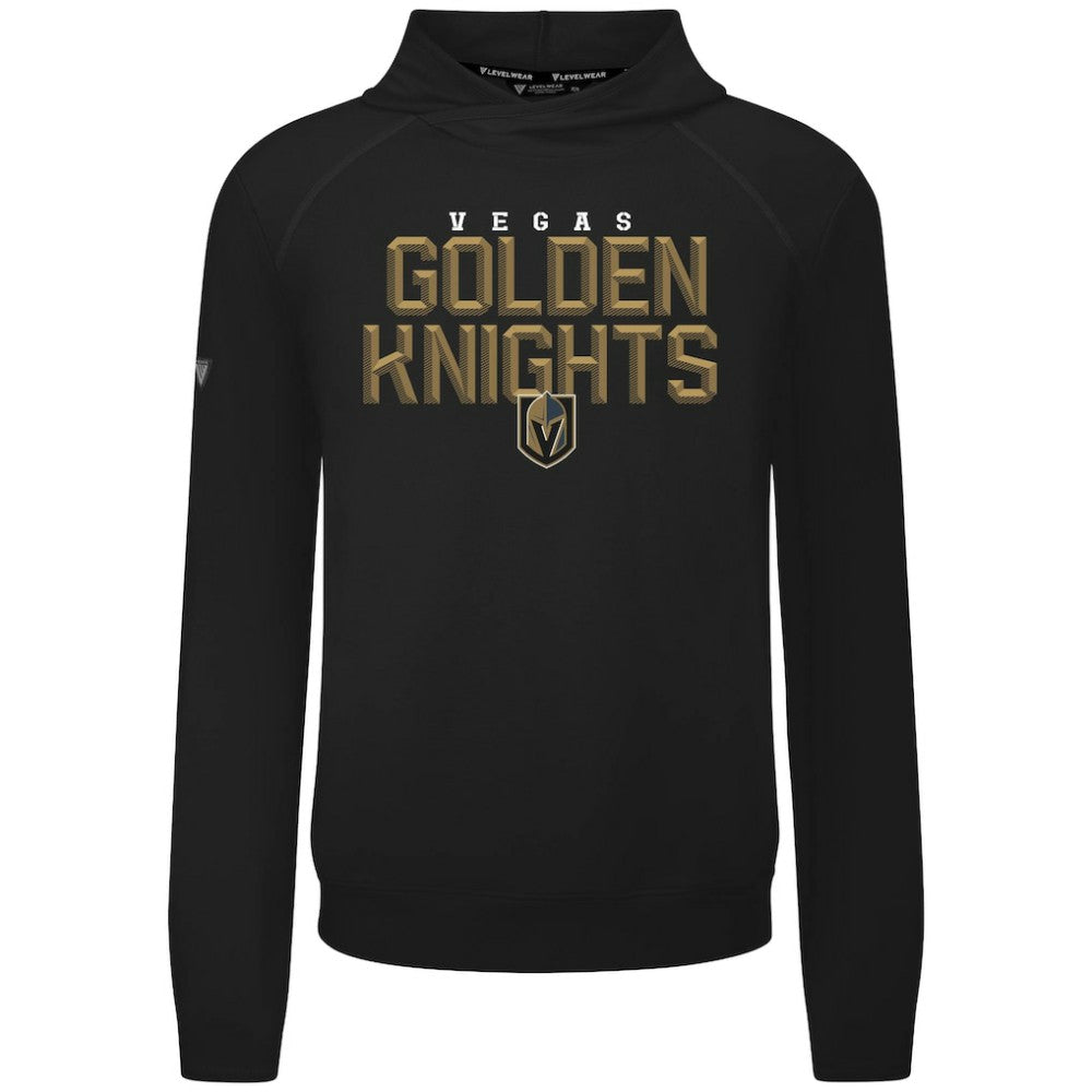 Vegas Golden Knights Levelwear Mandate Carve Tri-Blend Pullover Hoodie - Black - NHL 203146049