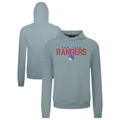 New York Rangers Levelwear Mandate Carve Tri-Blend Pullover Hoodie - Gray - NHL 203146053
