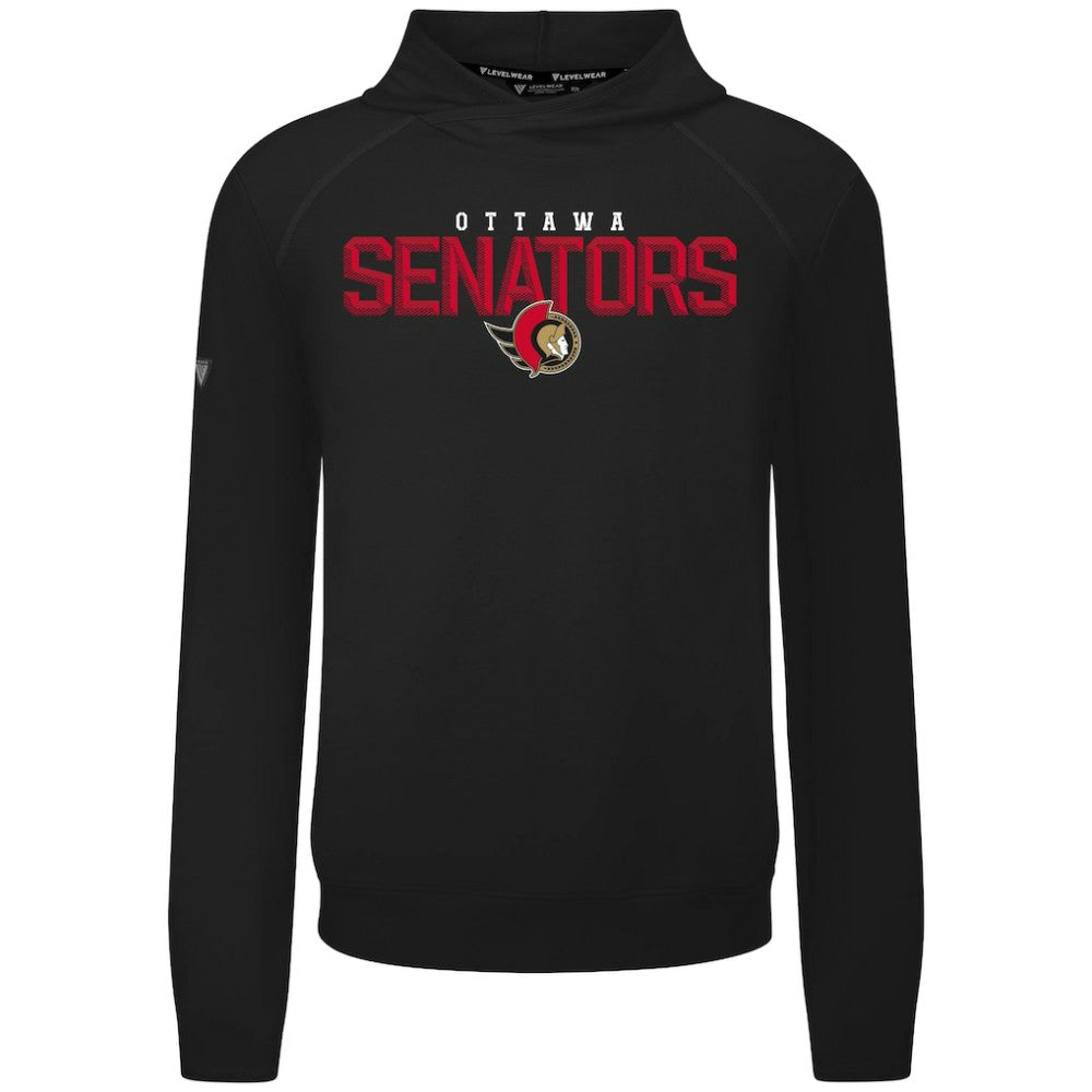 Ottawa Senators Levelwear Mandate Carve Tri-Blend Pullover Hoodie - Black - NHL 203146055