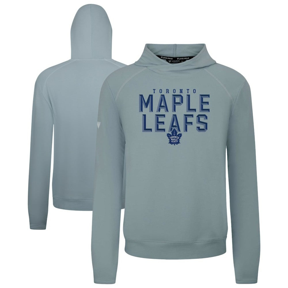 Toronto Maple Leafs Levelwear Mandate Carve Tri-Blend Pullover Hoodie - Gray - NHL 203146057