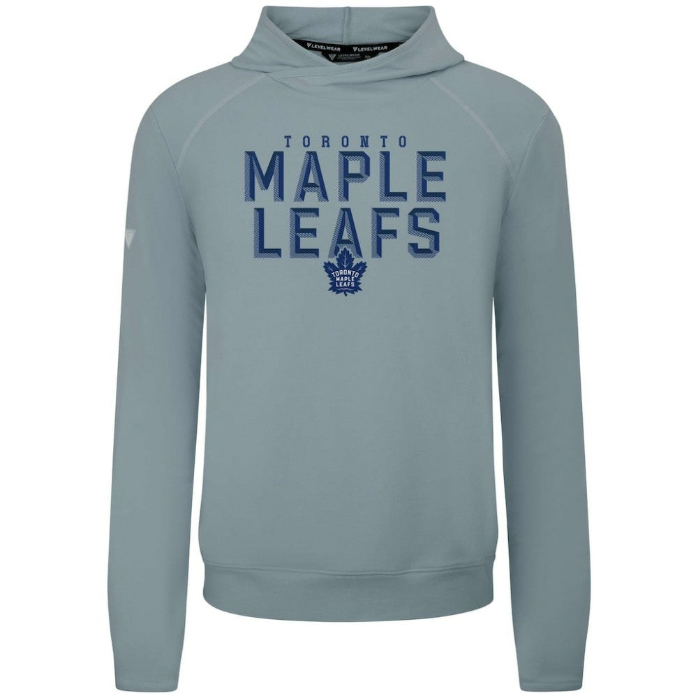 Toronto Maple Leafs Levelwear Mandate Carve Tri-Blend Pullover Hoodie - Gray - NHL 203146057