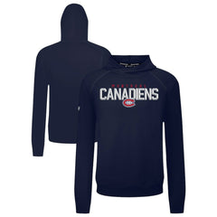 Montreal Canadiens Levelwear Mandate Carve Tri-Blend Pullover Hoodie - Navy - NHL 203146059