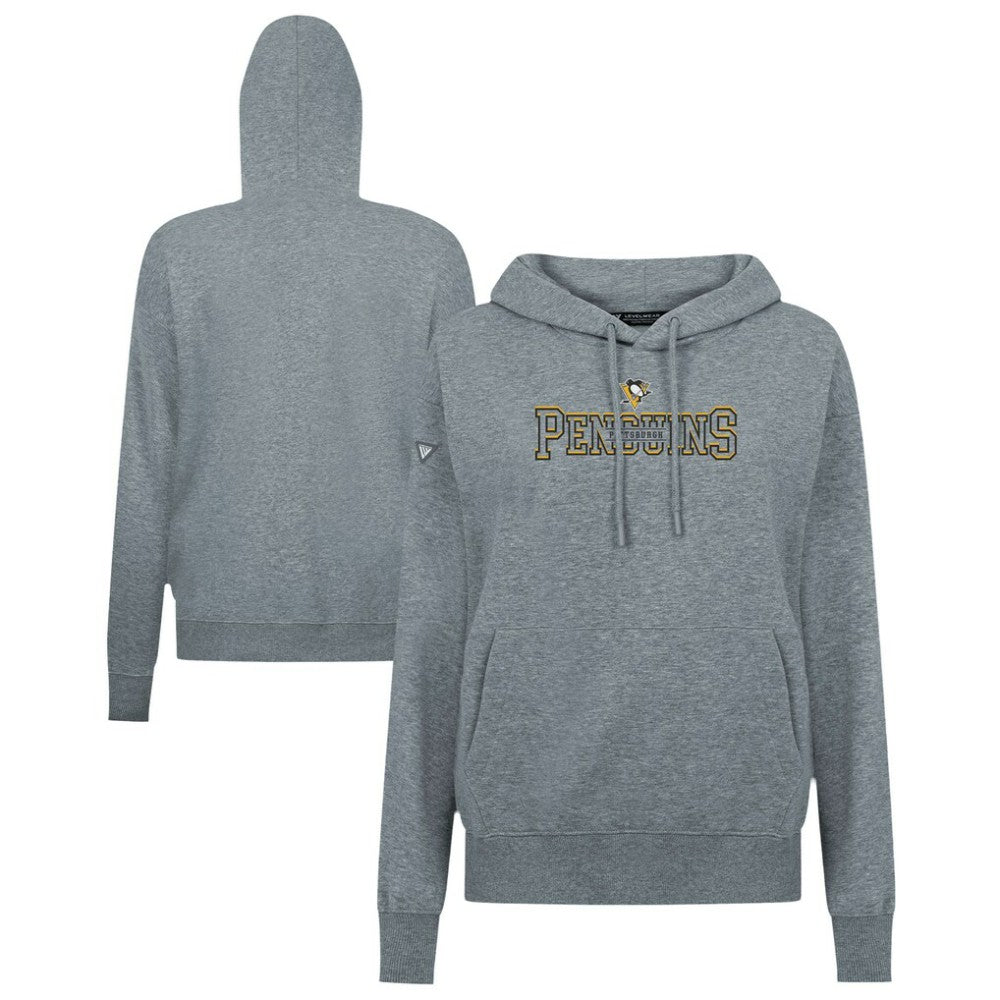 Pittsburgh Penguins Levelwear Women's Adorn Journey Pullover Hoodie - Gray - NHL 203146093