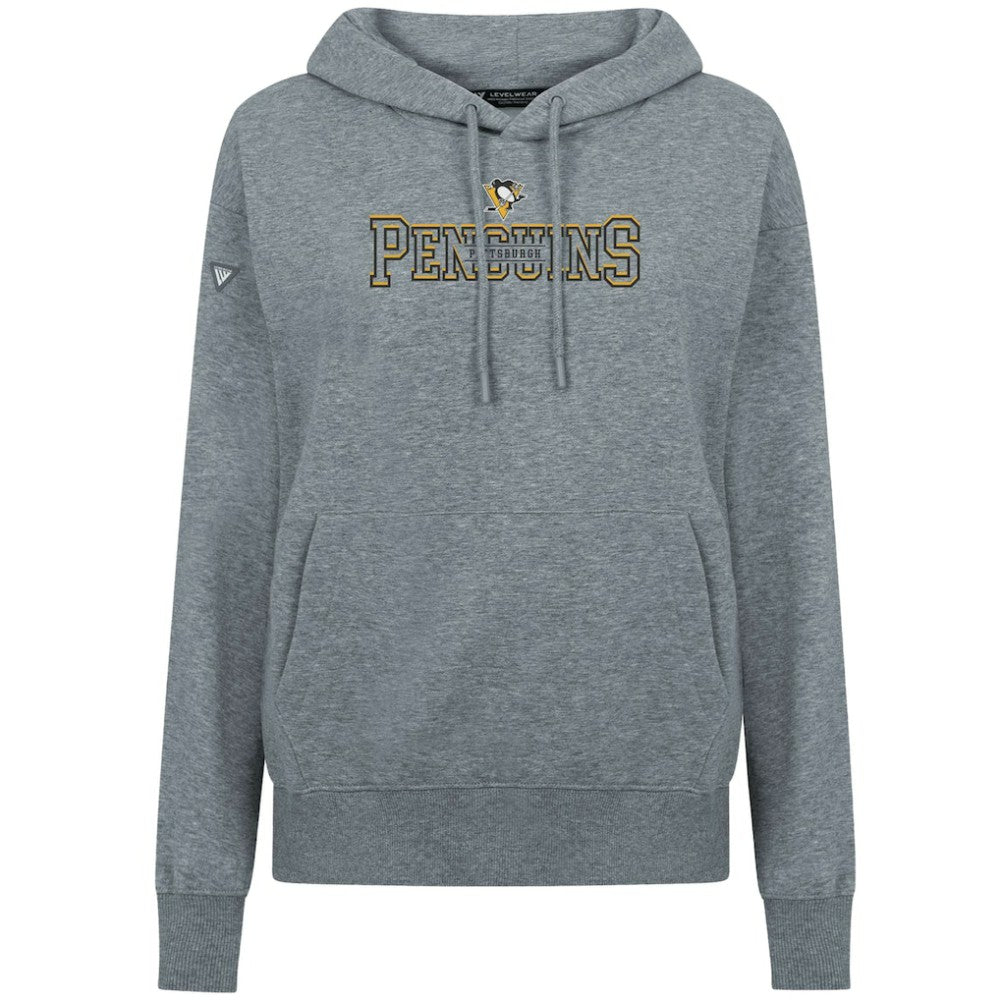 Pittsburgh Penguins Levelwear Women's Adorn Journey Pullover Hoodie - Gray - NHL 203146093