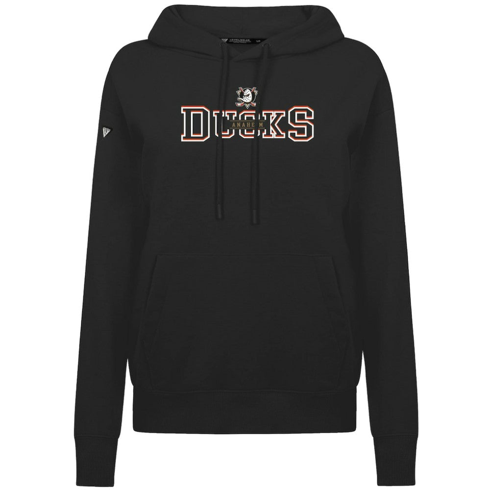 Anaheim Ducks Levelwear Women's Adorn Journey Pullover Hoodie - Black - NHL 203146094
