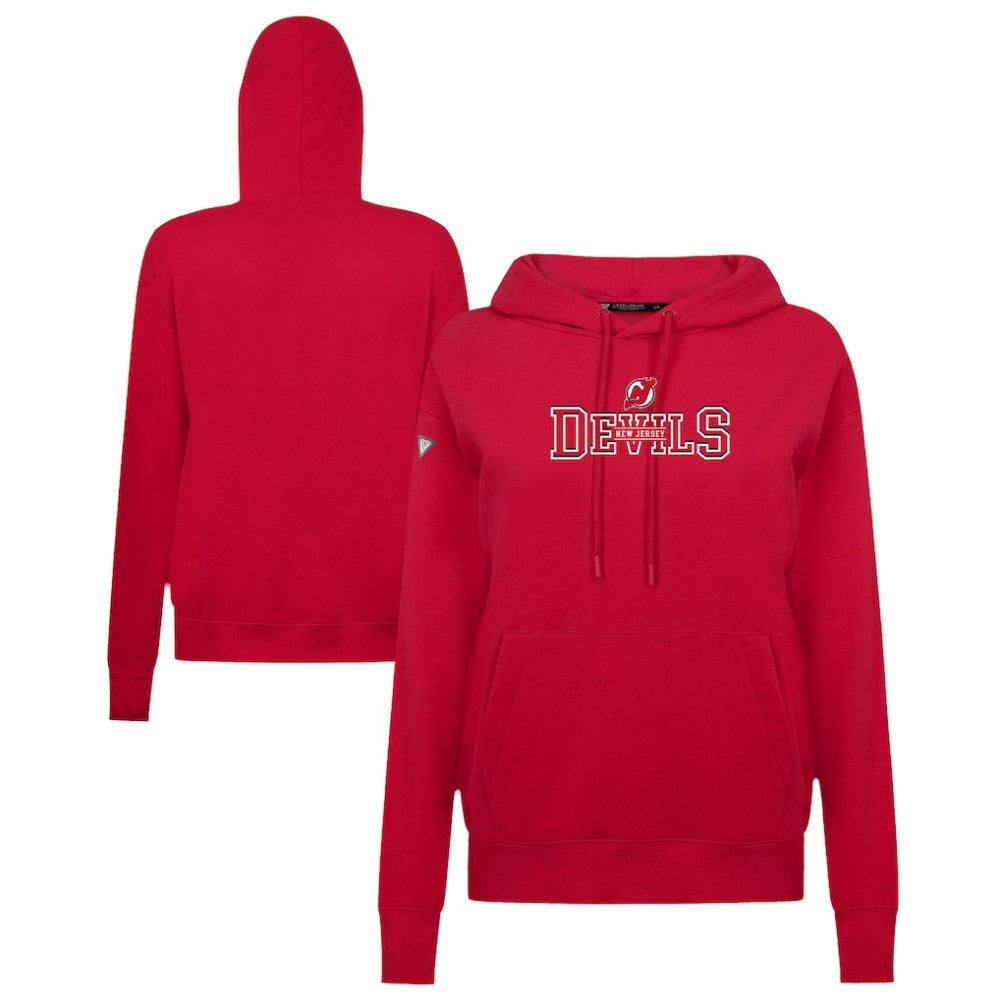 New Jersey Devils Levelwear Women's Adorn Journey Pullover Hoodie - Red - NHL 203146097