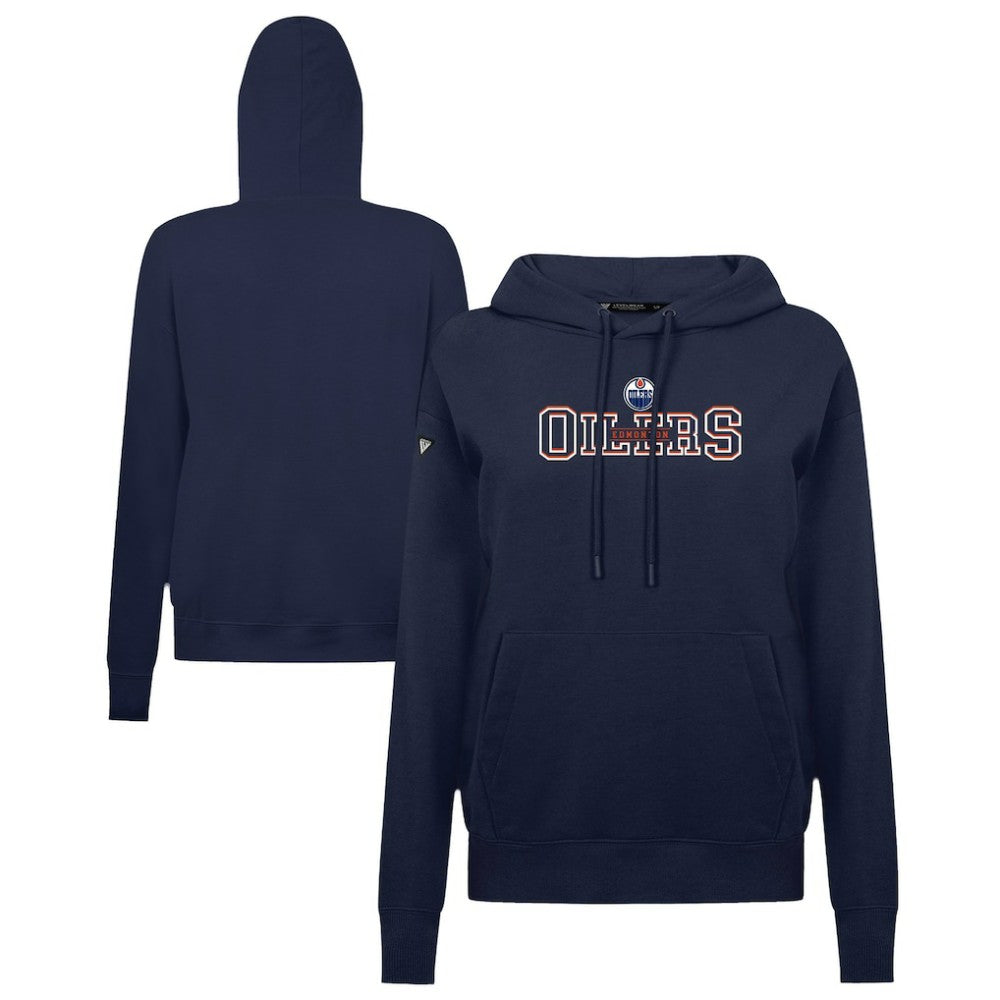 Edmonton Oilers Levelwear Women's Adorn Journey Pullover Hoodie - Navy - NHL 203146103