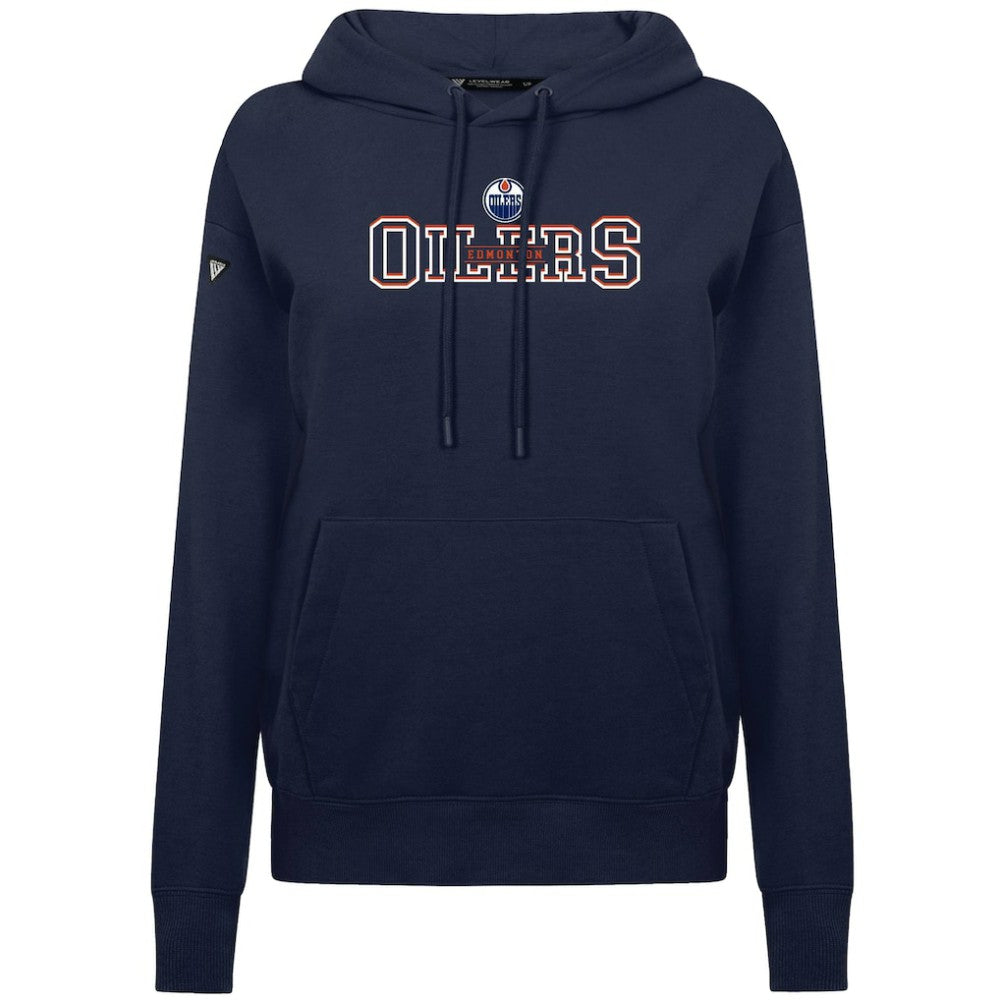 Edmonton Oilers Levelwear Women's Adorn Journey Pullover Hoodie - Navy - NHL 203146103