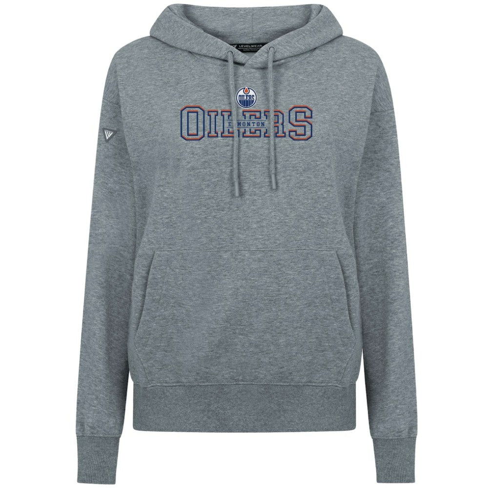Edmonton Oilers Levelwear Women's Adorn Journey Pullover Hoodie - Gray - NHL 203146108